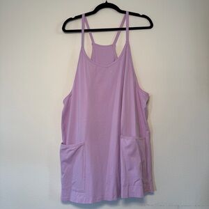 Lavender Sleeveless Jumper with Pockets